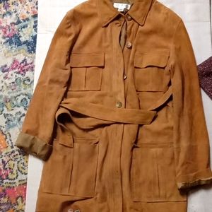 Casual Corner size medium suede leather jacket like new without tags